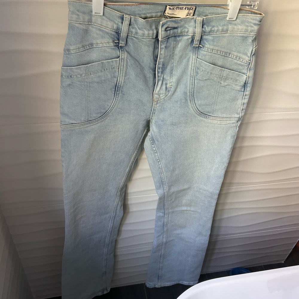 We the free flare bottom jeans